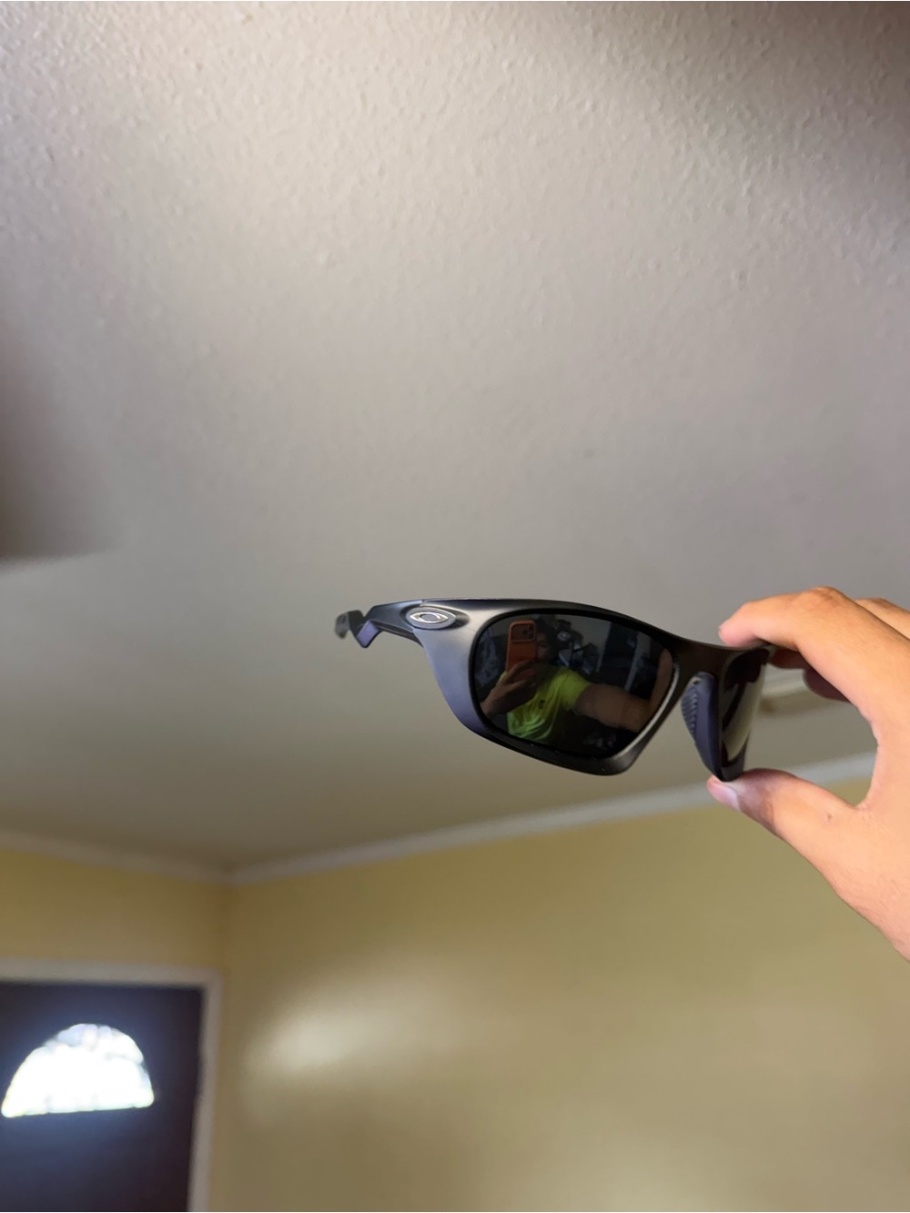 Oakley Men’s Black Sport Wraparound Sunglasses